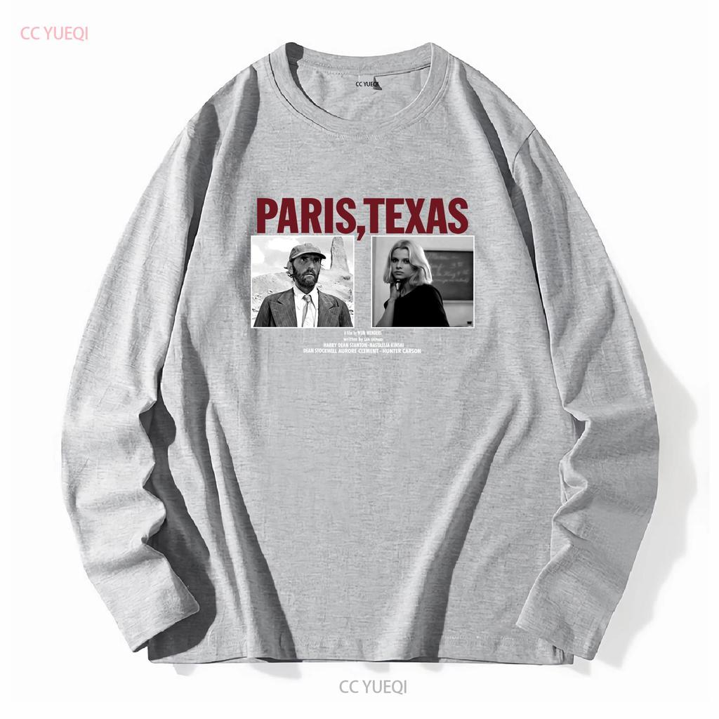 Paris Texas 1984 Filmposter T-Shirt Gr. XXL Wim Wenders Werner Herzog David Lynch lange oder kurze Ärmel Vintage Gewaschen Atmungsaktiv