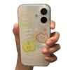 Transparent Green Apple Cat Case for Apple 17 Pro Max/16/15/14/13 Pro