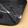 For Mitsubishi Eclipse Cross 2018-2025 Carbon Fiber Car Gas Fuel Tank Cap Oil Box Cover Trim Accessories