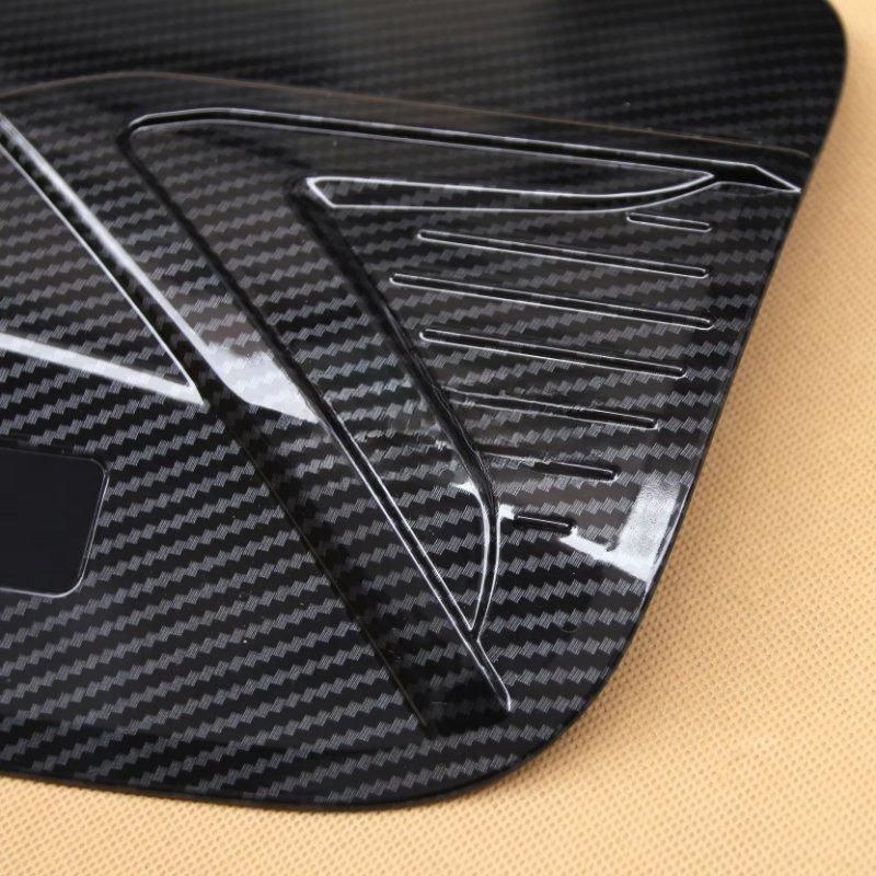 For Mitsubishi Eclipse Cross 2018-2025 Carbon Fiber Car Gas Fuel Tank Cap Oil Box Cover Trim Accessories