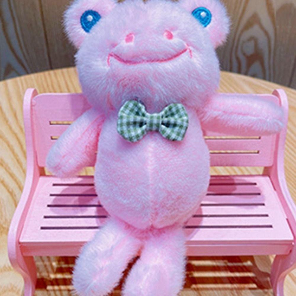 Plush Frog Plush Keychain Soft Frog Doll Keychain Cute Funny Frog Pendant Couple