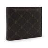 Luciano Valentino Women's Bifold Wallet, Basic Monogram Design, High-Quality and Elegant (Chocolate)