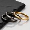 2mm Einfacher Wolframkarbidring für Herren Damen,Kratzfester Schlichter Wolframstahlring,Unisex kleiner Finger Ring Ehering Geschenk