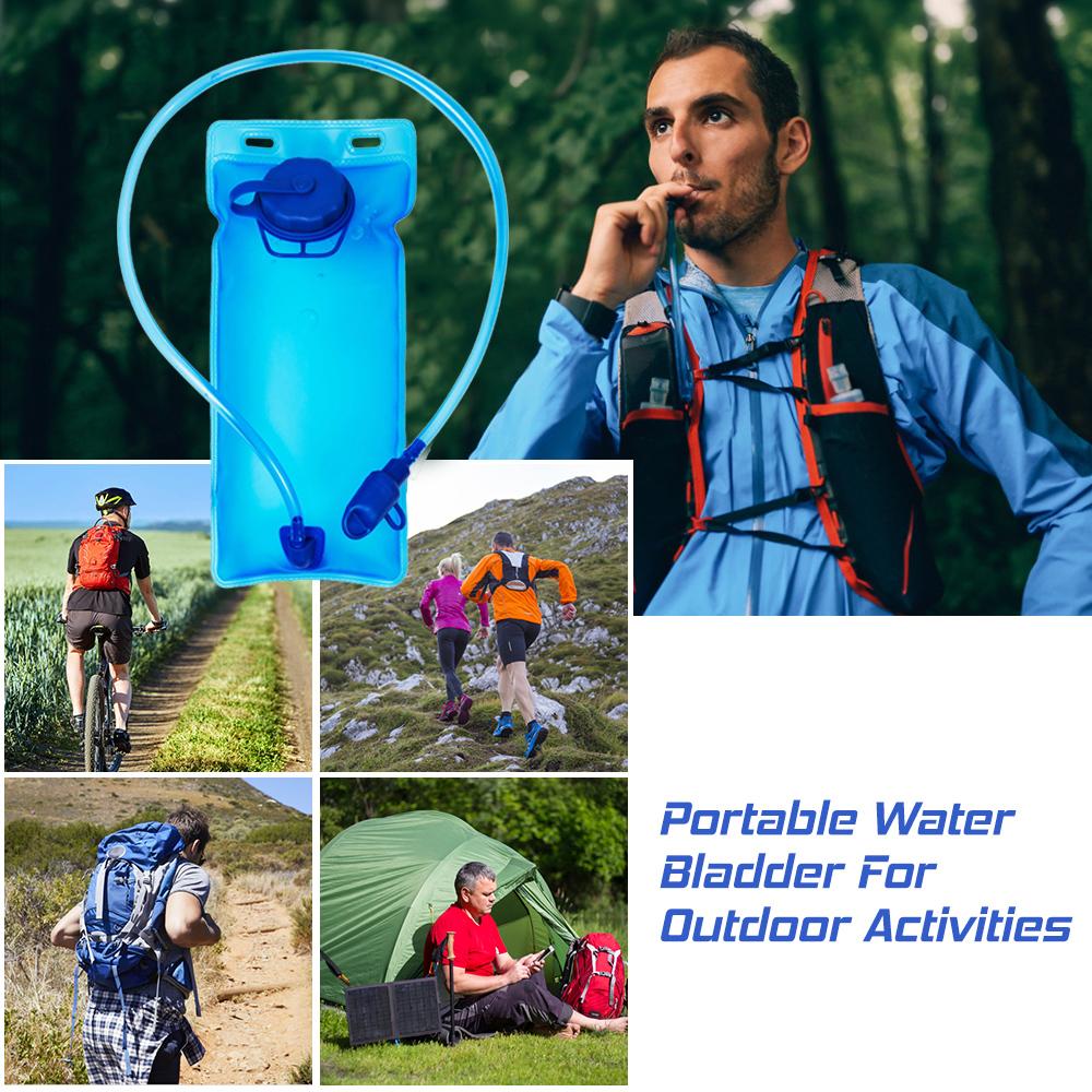 2L Sports Water Bladder TPU Drinking Bag Portable Water Bladder Storage Bag BPA Free For Climbing Riding Marathon Cross-Rally