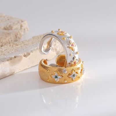 Fashionable Retro Ring, Niche High-end Ring, Court Brushed Craft, Handmade Jewelry