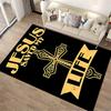 Jesus Saved My Life Rug Non-slip rug suitable for living room and bedroom sofas