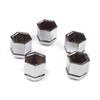 BSP631 5 Pieces Car Wheel Bolt Screw Cover 1008209, 90343694 Silver Color Plastic Cap for Vauxhall Opel GM 22.30 Mm* 17 Mm