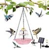 Outdoor Hanging Bird Bath with Solar Fountain Solar Cascade Hanging Bird Bath Fountain for Outdoor Garden Backyard Patio Lawn