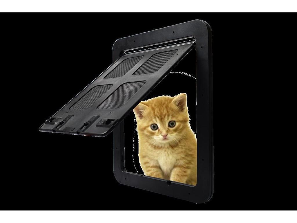 New Universal Pet Screen Door with Entry/Exit Control – Anti-Bite Design for Cats and Dogs