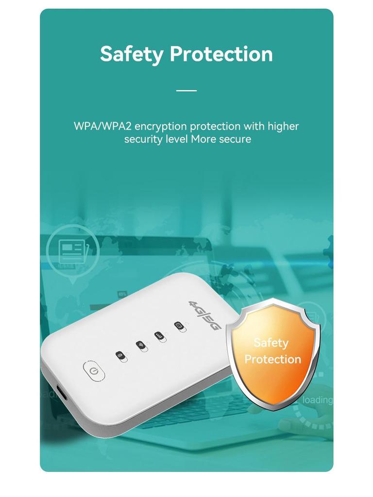 Russia 4G Portable WiFi MIFI Router - SIM Card Compatible for Europe & Asia