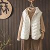 White duck down jacket women's short vest new autumn and winter fashion light inside and outside wearing vest jacket
