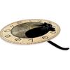 Black Cat Clock with Moving Tail Vintage, Funny Cat Wall Clock with Swinging Tail Silent Non Ticking Battery Operated Creative DIY Pendulum Wall