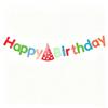 Complete Happy Birthday Decor Kit Colorful Letter Banner Hat Garland for Baby Shower Birthday Party Decorations