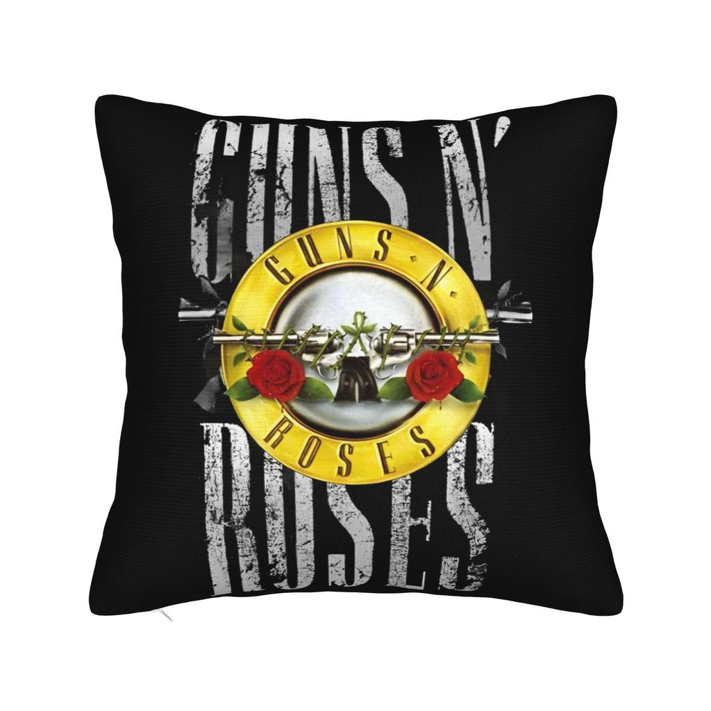 GunsNRoses Was Here rock metal band Pillowcase Merch Printing Cushion Cover  Throw Pillow Cover Home Decor Zipper Multi Size