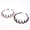 Stylish Rhinestone Hair Hoop Crystal Non Slip with Teeth for Women’s Daily Hair Fashion