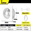 220V 4 pollici 6 pollici 8 pollici Appeso a Parete Bianco Ventilatore Piccolo Ventilatore Estrattore Ventilatori di Scarico WC Bagno Cucina Ventilatore