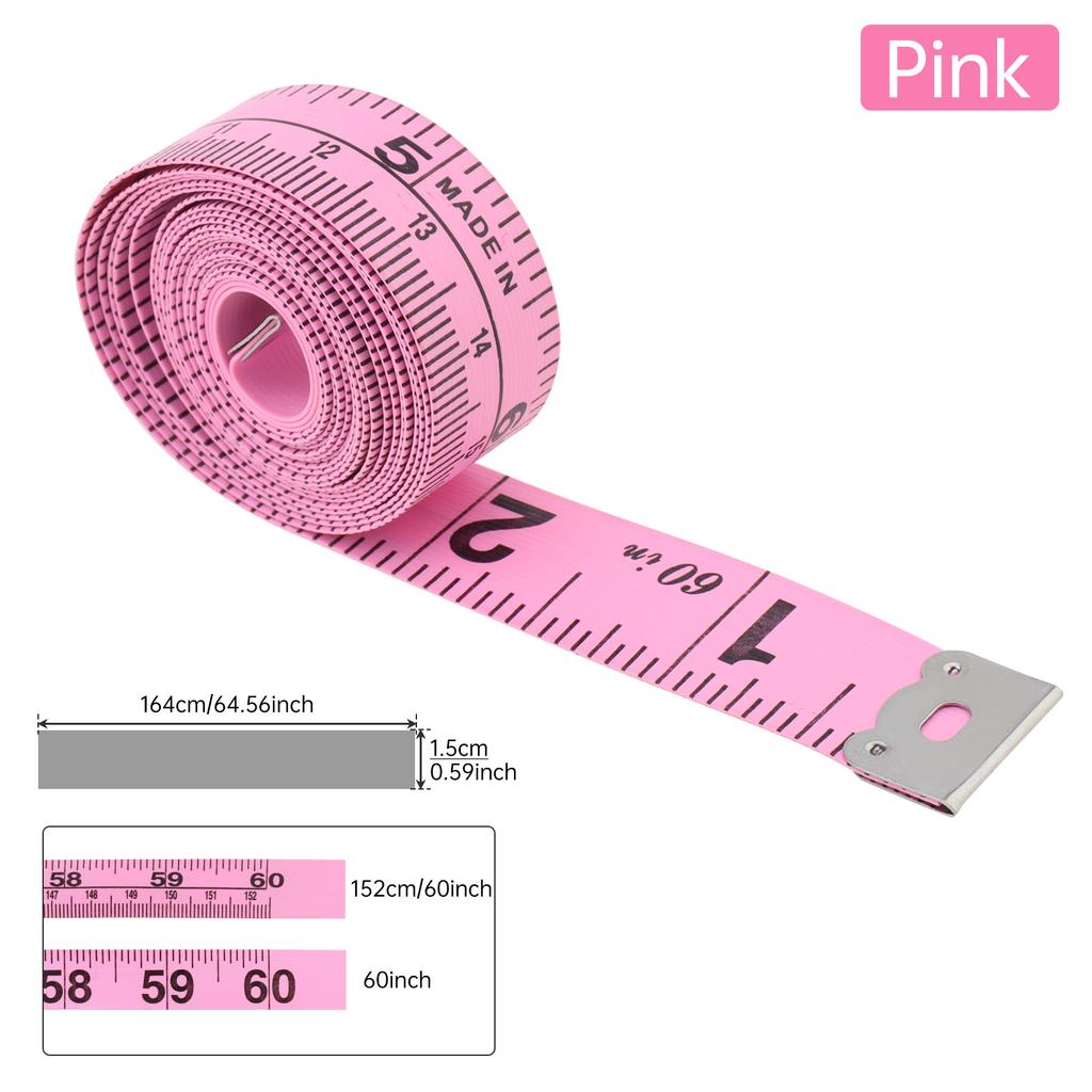 1520mm 60 Inch Flexible Soft Tape Measure Triple Color White Black Sewing Tailoring Measurement Ruler
