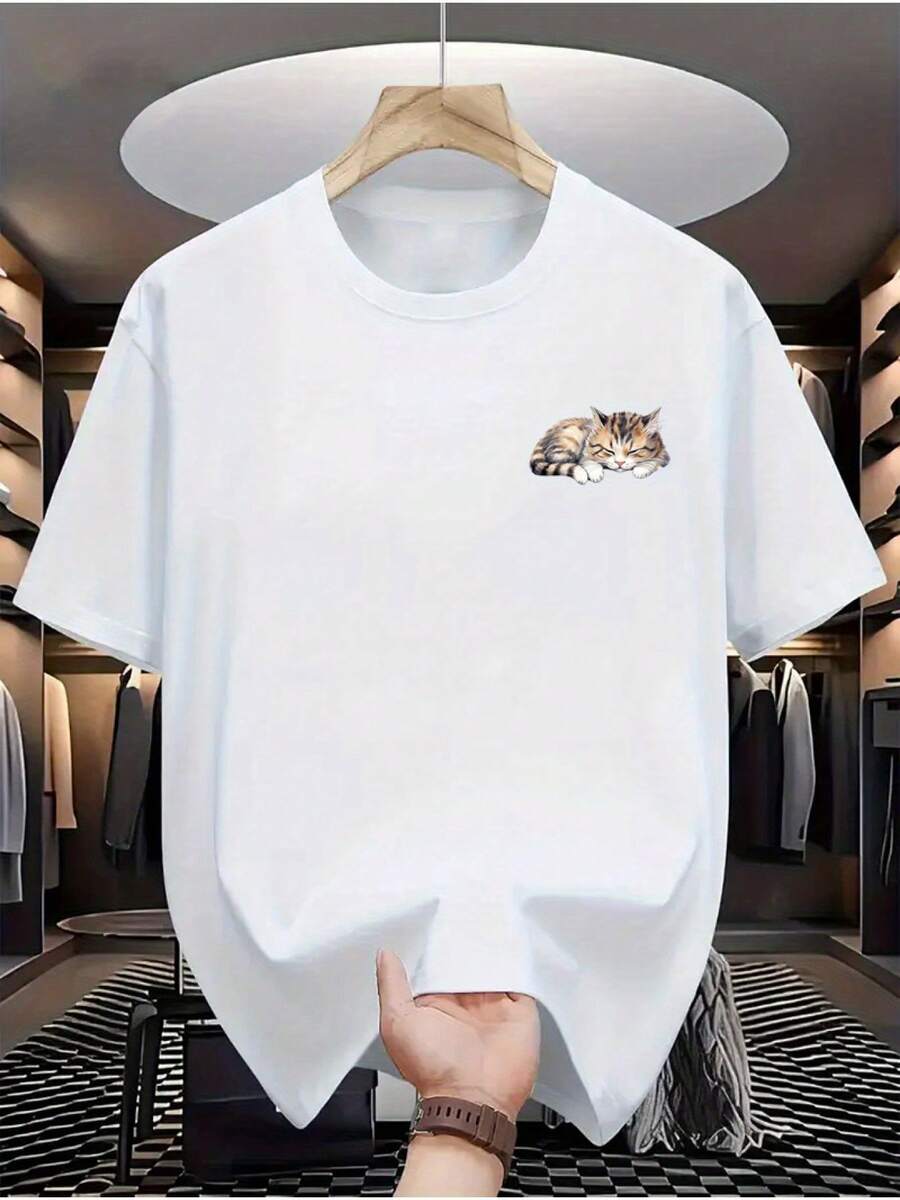 

Cat Print Unisex T-Shirt XXL