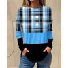 A 3D printed long-sleeved T-shirt for women, casual and fashionable