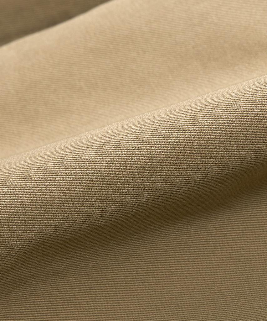 EXCONTAINER Classic One-Pleat Cotton Chino Pants (Beige)