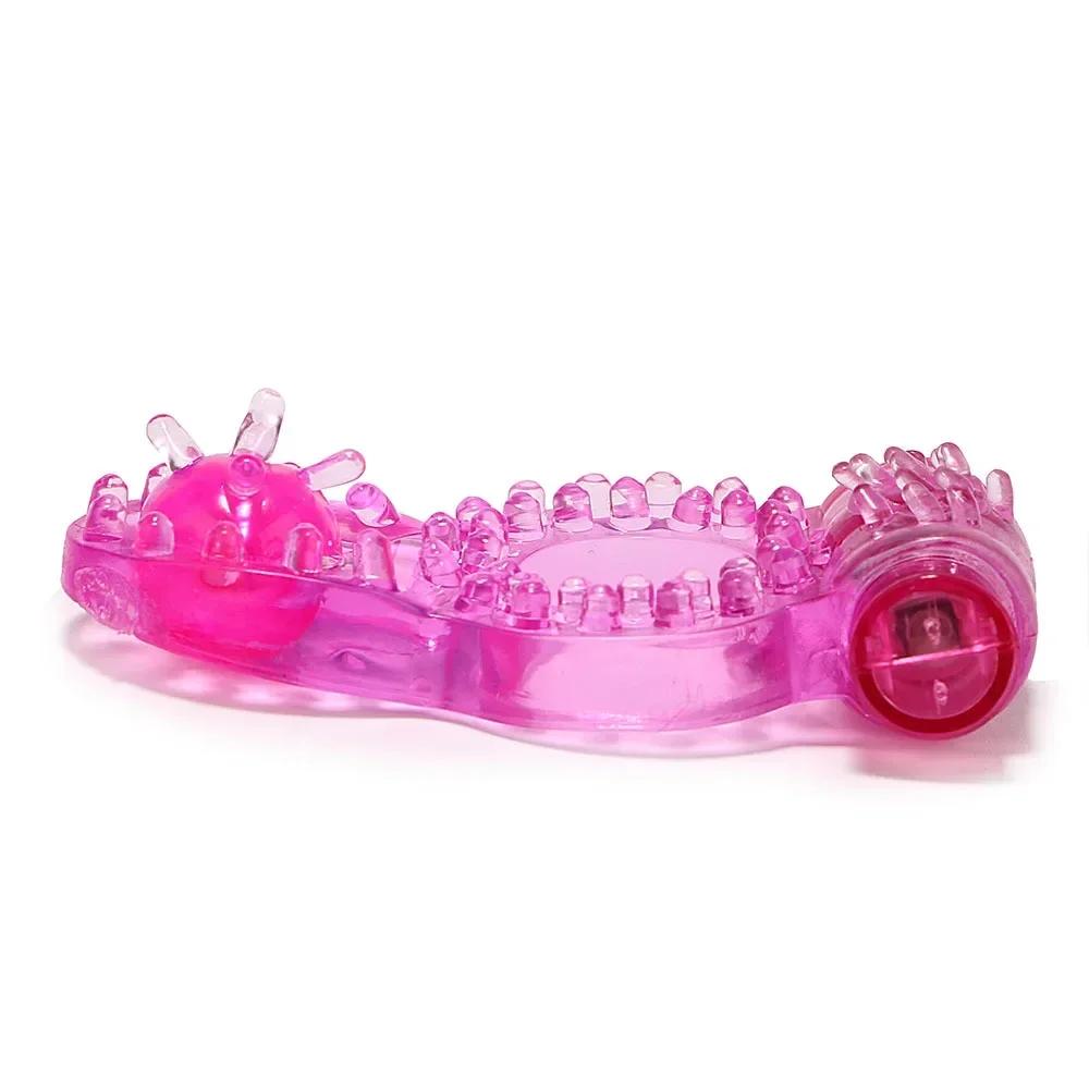 Vibrating Cock Ring for Men Clit G Spot Stimulation Delayed Ejaculation Penis Ring Sex Toy Masturbator