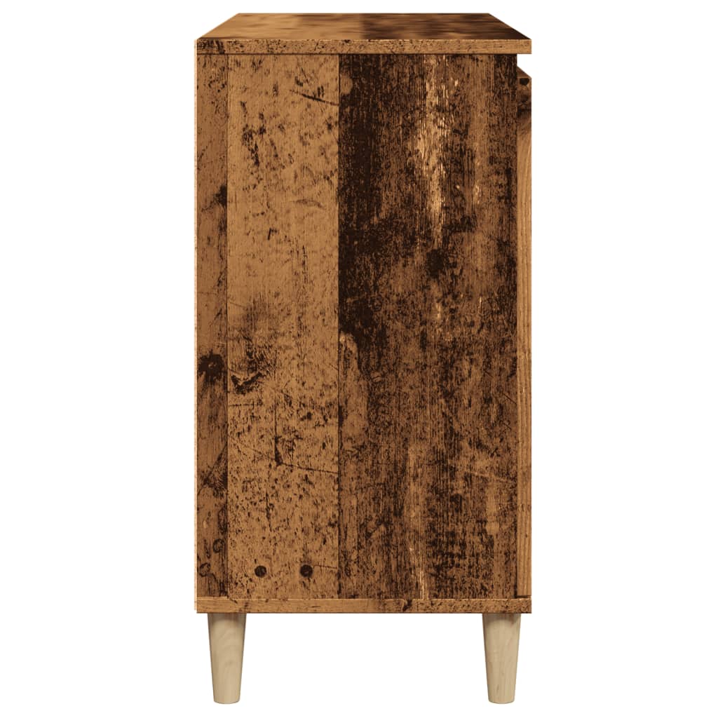 Sideboard Rustic Wood Look 102 x 35 x 70 cm Engineered Wood
