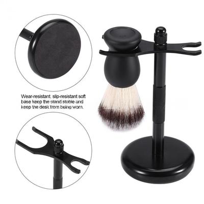 Detachable Design Stainless Steel Safety Razor Holder Shaving Brush Stand , Weighted Bottom for Extra Stability