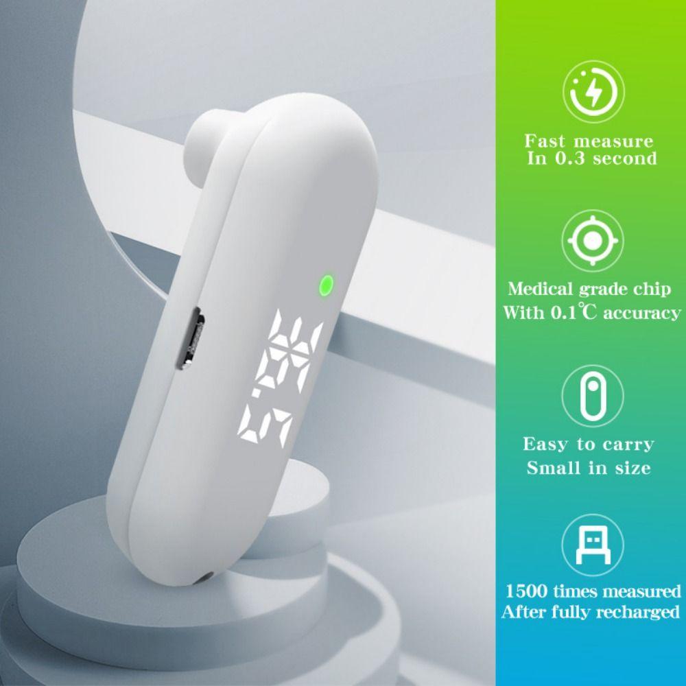 Accurate Mini Electronic Thermometer Digital Display Infrared Thermometer  Forehead or Ear