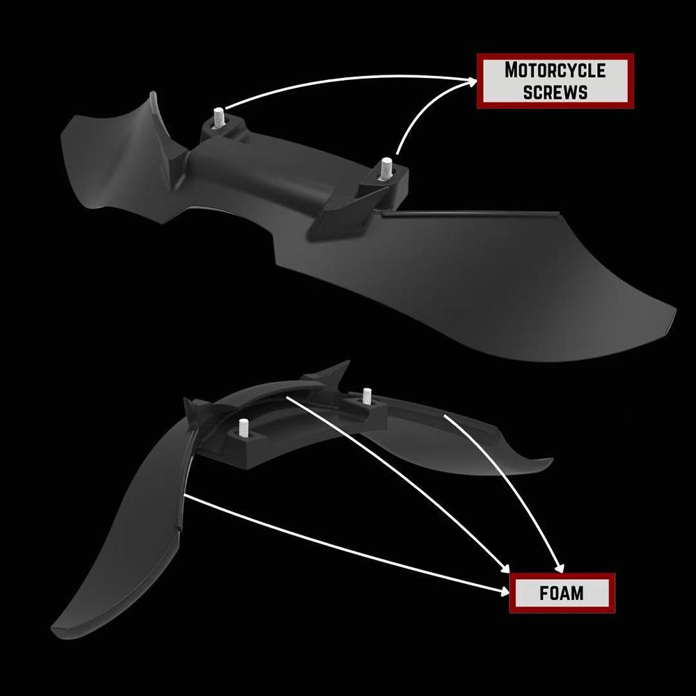 For YAMAHA R7 2022-2025 Motorcycle Beak Winglet Downforce Naked ABS Plastic Frontal Spoilers Front Lower Lip Spoiler Fixed Wing