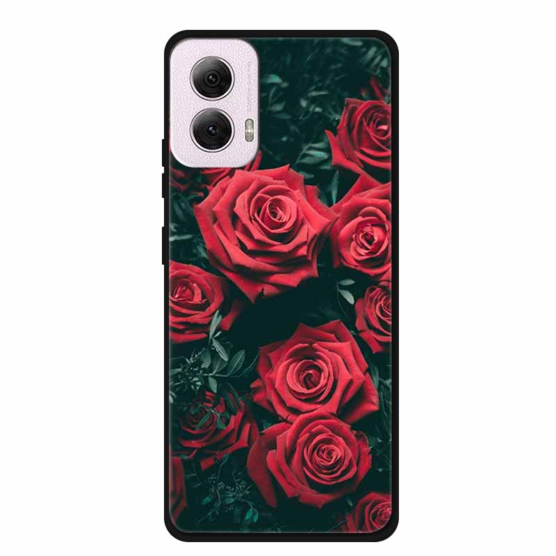 For Moto G Power 2024 Case TPU Animals Soft Silicone Phone Cases For Motorola G Power 2024 5G Wolf Protector Original Back Cover