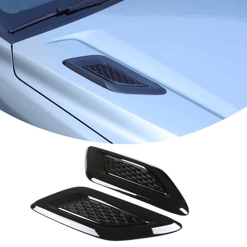 Car Hood Air Vent Cover Trim For Toyota Tacoma 2024-2026 ABS Black Exterior Car Accessories