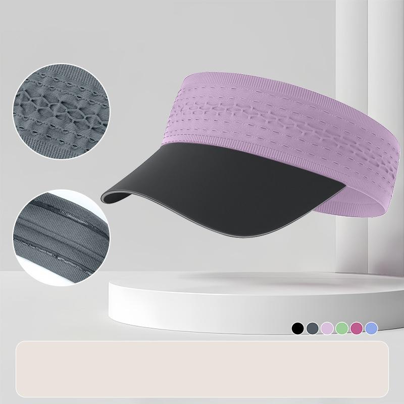 Multicolor Hairband Sun Hats Sweat absorbing Quick-drying Sports Cap Empty Top UV Protection UV Protection Cap Sports Activities