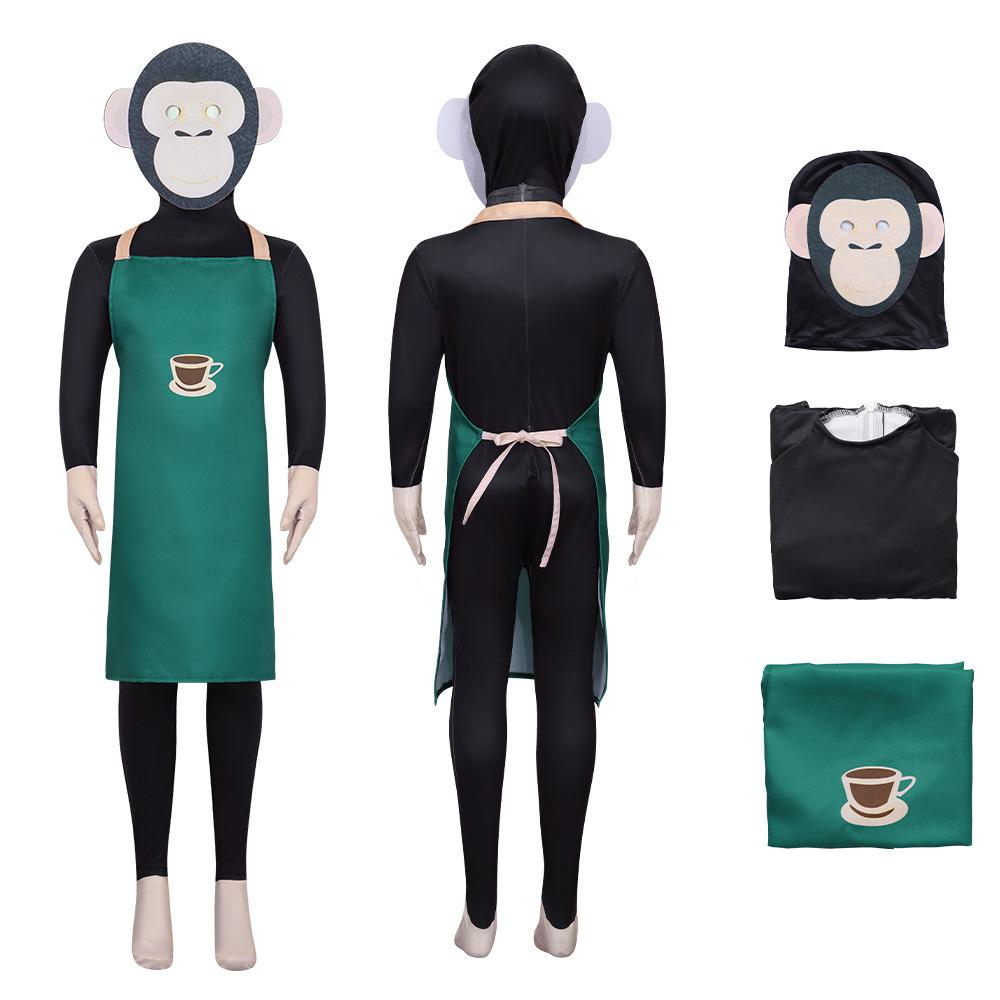 Game Brainrot Tung Tung Tung Sahur Cosplay Bodysuit and Mask Costume Anime Halloween Carnival Xmas Party Jumpsuit