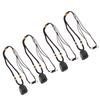 4Pcs Adjustable Rope Stone Pillar Pendant Protection Amulet Amulet Pendant Necklace  For Women