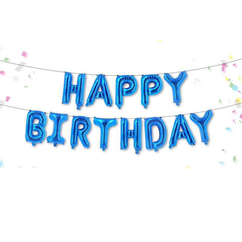 Elegant Silver Happy Birthday Letter Balloons For Memorable Birthday Parties