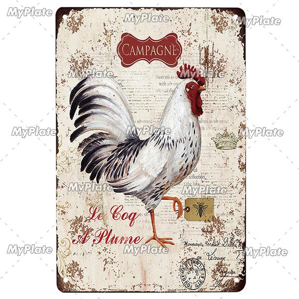 MyPlate Fresh Egg Metal Sign Vintage Plaque Tin Sign Home Decor Bar Sign Coop Ckicks Art Poster Outdoor Decor