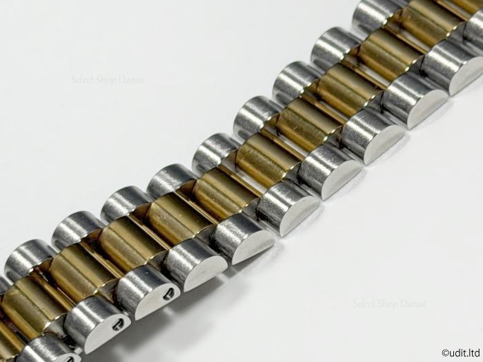 [USED] 20mm Lug Width Rolex Compatible President Bracelet Combination Gold
