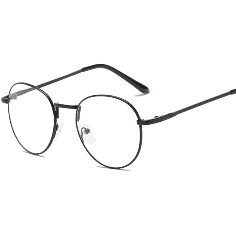 Retro Reading Glasses Men And Women Brand Designer Round Optical Eyewear Trend Metal Glasses +50 +75 +100 +150 +200 +300 To +600