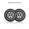 2Pcs Car Anti Slip Coaster Anti-noise Water Cup Pad Cushion Car Accessories For Volkswagen B5 B6 B7 T4 T5 Golf 4 5 6 7 Polo Passat Tiguan Jetta Gol