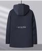 Men's Black Gold Mid-Length Winter Jacket - Thickened, Velvet-Lined, Loose-Fit Dad's Wear