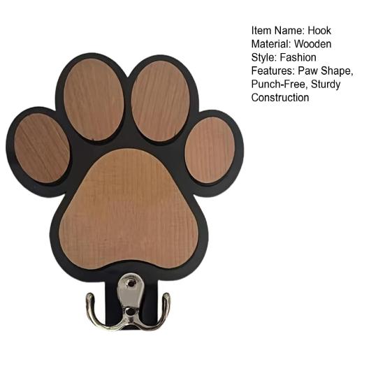 Cat Claw Pattern Hook Strong Load-Bearing Punch-Free Design Wall Mounted Hanger Home Office Functional Organizer