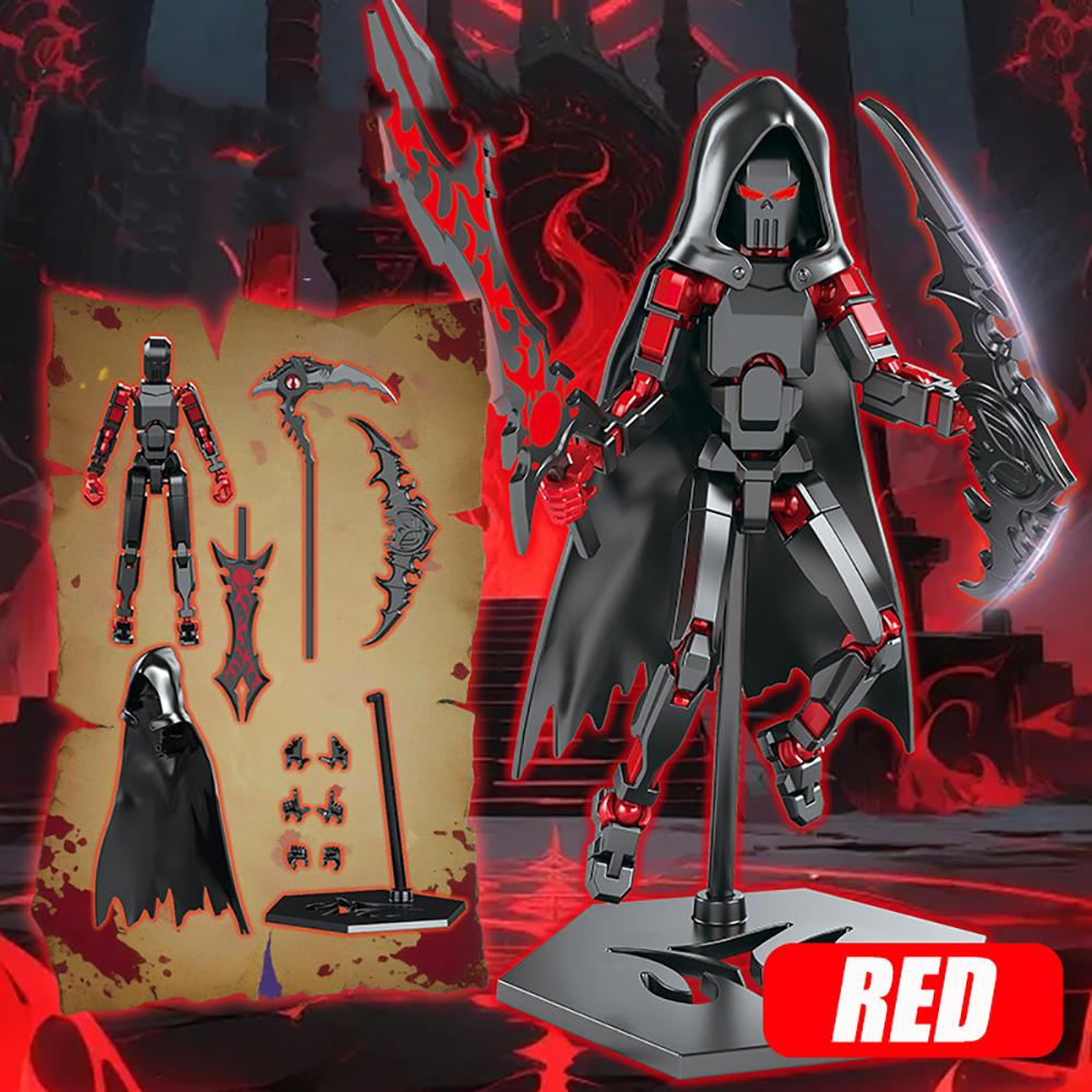 

Cool Reaper Cloak Lucky 13 Figure Doll - with Stand & Sickle Sword, Living Room Desk Decoration Kids Gift