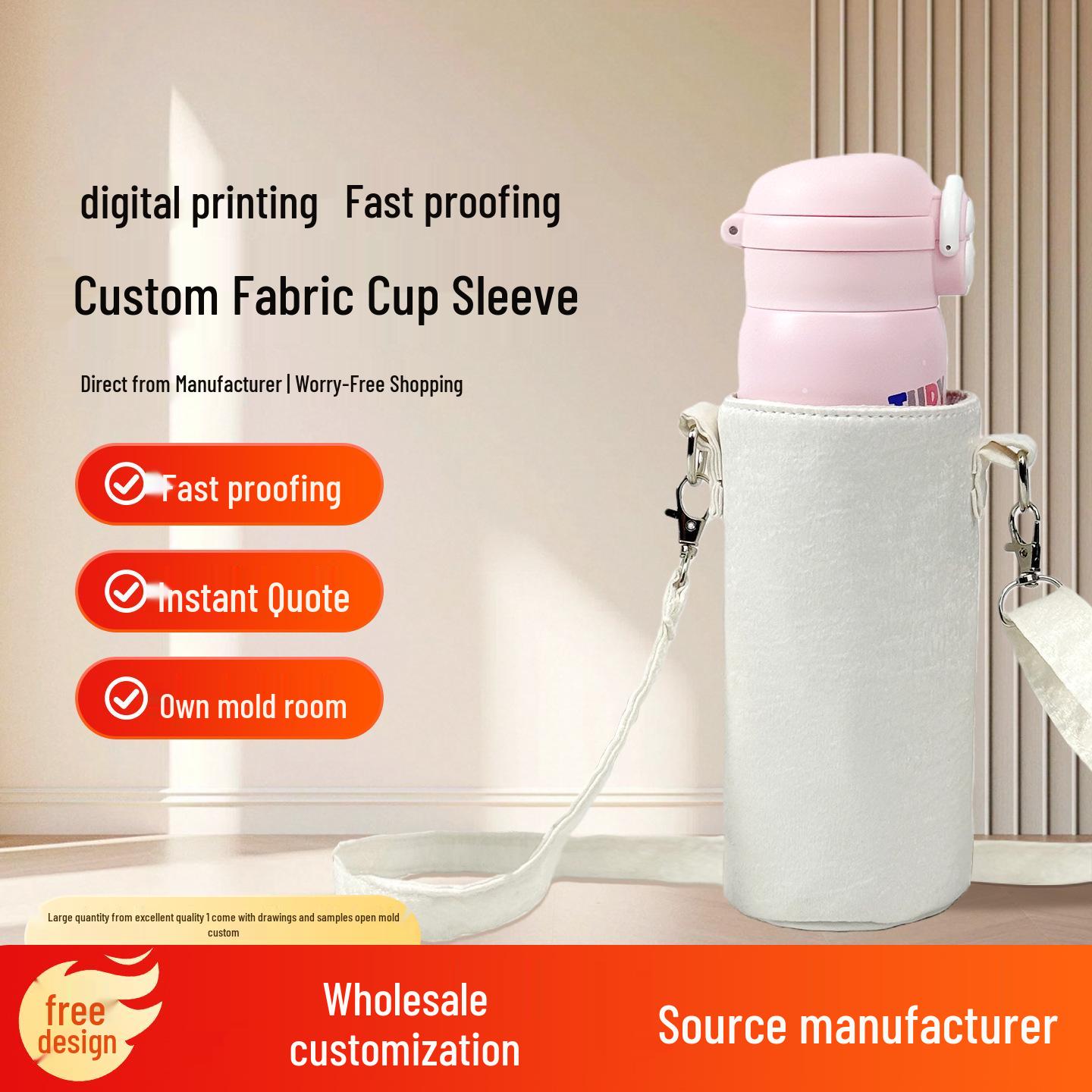 Universal Adjustable Crossbody Water Cup Sleeve - Portable and Outdoor-Friendly Ice Buster Glass Holder /