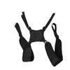 Club Bag Shoulder Strap Black Water Proof Wear Proof Adjustable Club Bag Carry Cross Strap