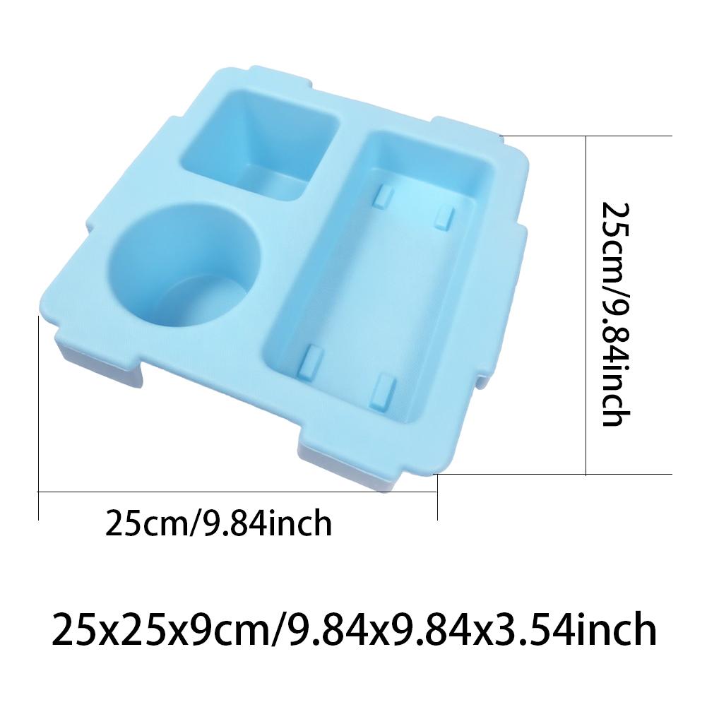 EVA Phone Storage Lid Cup Organizer Holder Rack Bag Top Snack Tray Waterproof Soft Cover Divider for Beach Trip Camping Travel