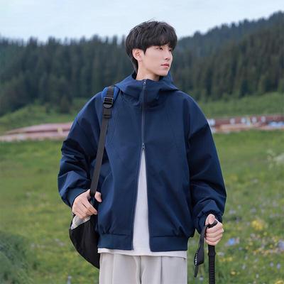 VUUG Herren Trendige Patchwork Kapuzenjacke