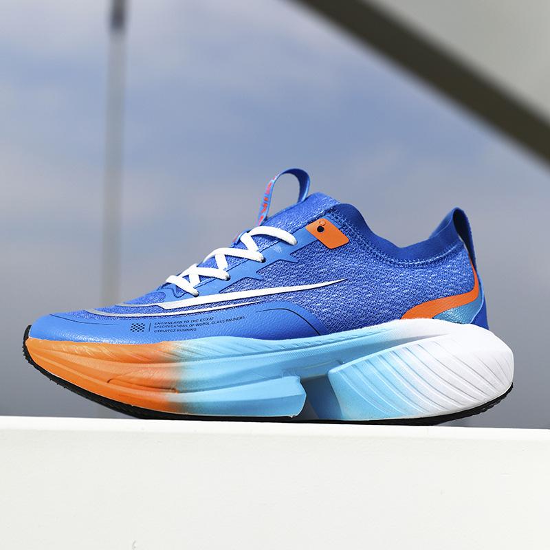 

Men s shoes lightweight and breathable running shoes outdoor sports lace-up dad shoes Korean version fashion trend platform shoes 44 синий