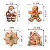 24pcs Christmas Party Decorative Pendants and Winter Gingerbread Man-themed Christmas Decoration Items