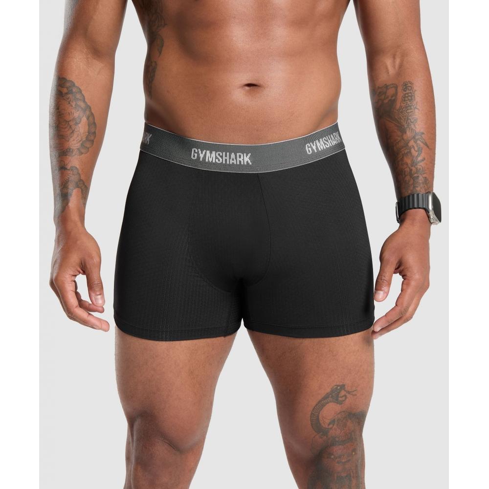 

Боксеры GYMSHARK Sports Tech, 2 шт., черные, A3A2P BBF7