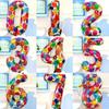 Large Number Balloons for Kids' First Birthday Party Decoration and Photography